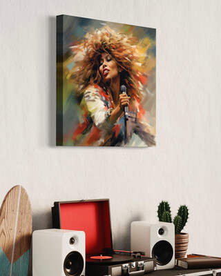 Icon Collection | Remembering Tina Turner Euphonic Resonance | Original Canvas Art Or Print