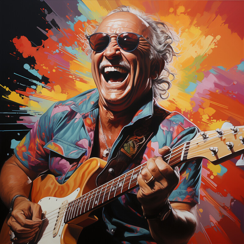 Eternal Melody A tribute to Jimmy Buffett original art
