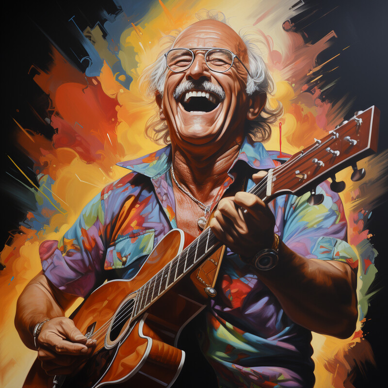 Vibrant Horizon Capturing The Spirit Of Jimmy Buffett Original Art