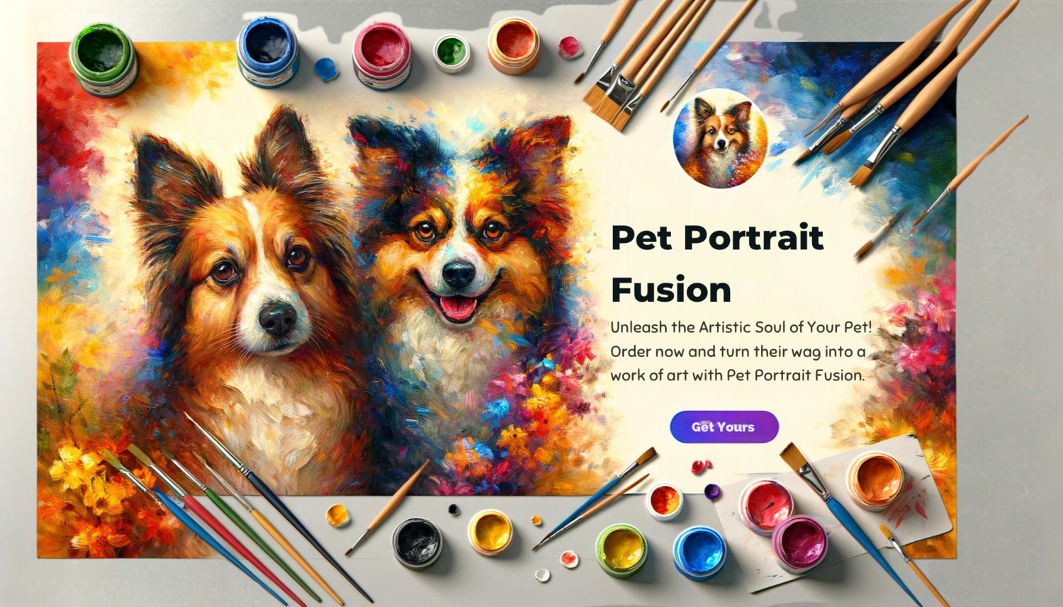 Pet Portrait Fusion Artistic Service