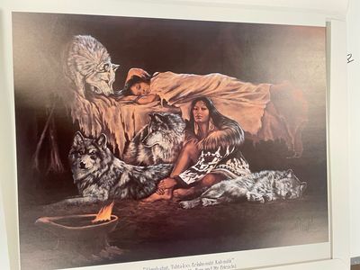 Ahmah-ghut, Tuhtu-loo: Eelahn-nugt Kah-auhk Wolves and Caribou My Furs and My Friends