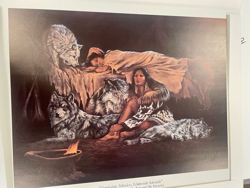 Ahmah-ghut, Tuhtu-loo: Eelahn-nugt Kah-auhk Wolves and Caribou My Furs and My Friends