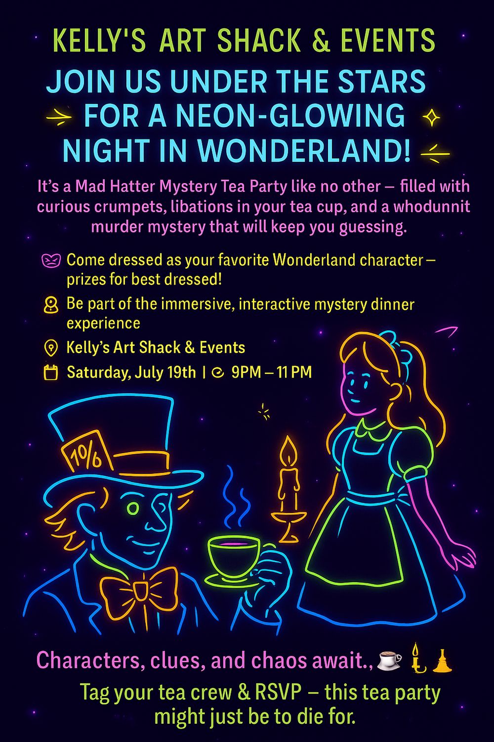 Mad Hatter Mystery Tea Party Ticket