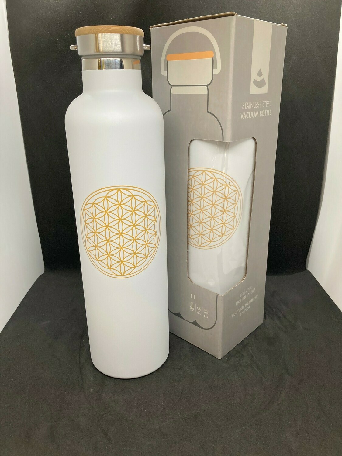 Thermoflasche aus Edelstahl &quot;Blume des Lebens&quot;