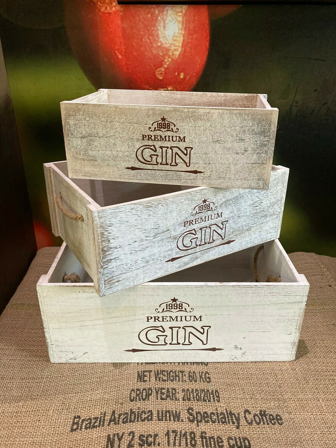 Holzkiste &quot;GIN&quot;