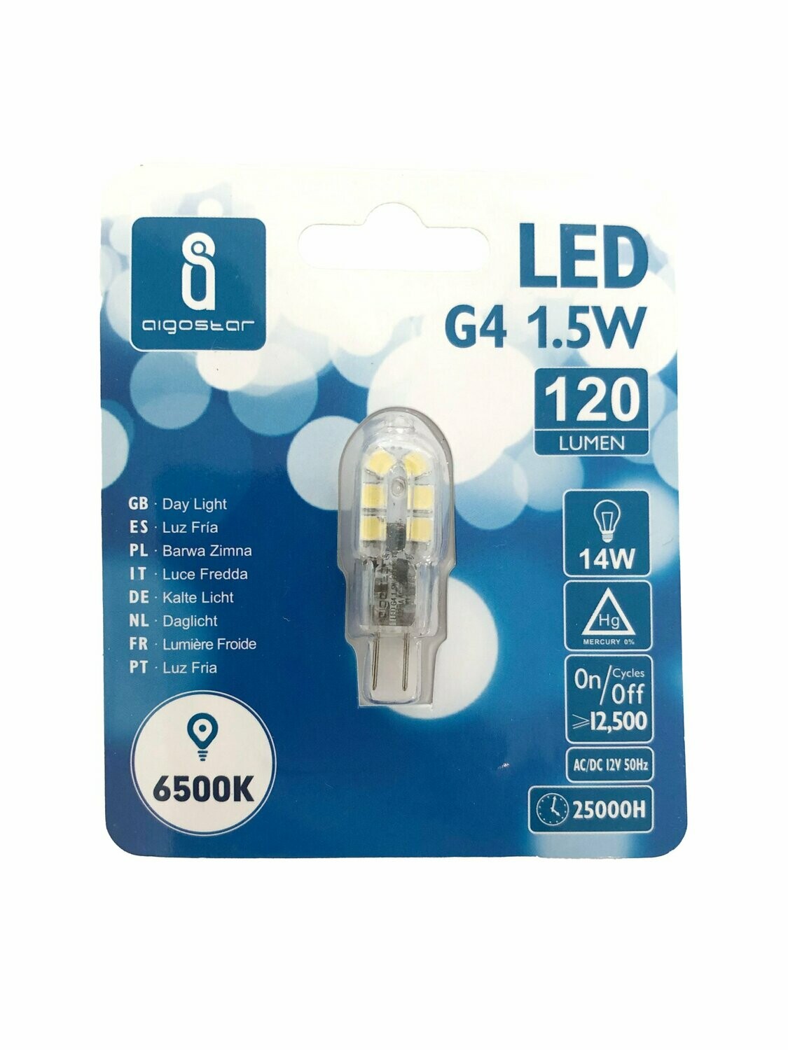 LAMPADINA LED G4 1.5W LUCE FREDDA