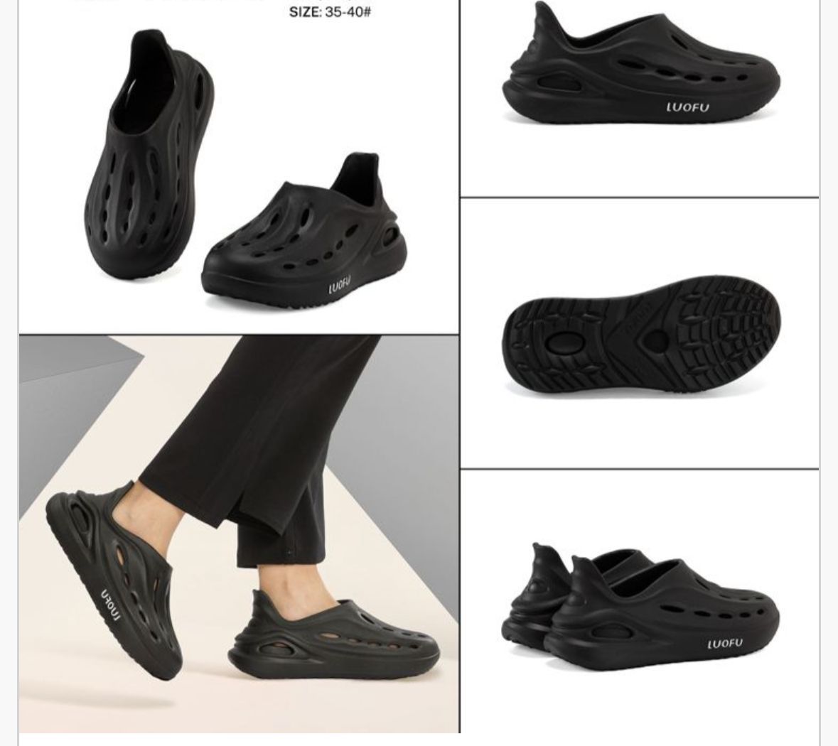 SCARPE DA MARE EVA LOUFU COLORE NERO DONNA