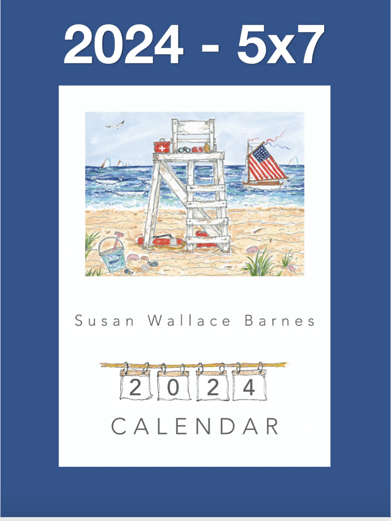 Susan Wallace Barnes 2024 5" x 7" Calendar