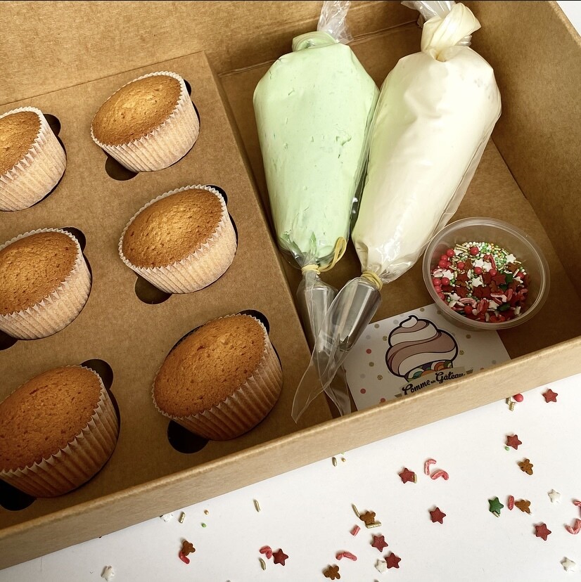 BOX CUPCAKES DE NOËL A DECORER BOX CUPCAKES DE NOËL A DECORER