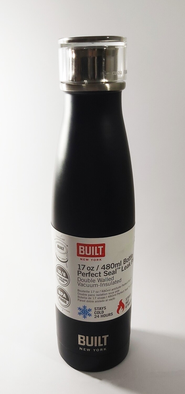 Botella térmica BUILT Black Matte- 1/2 litro.