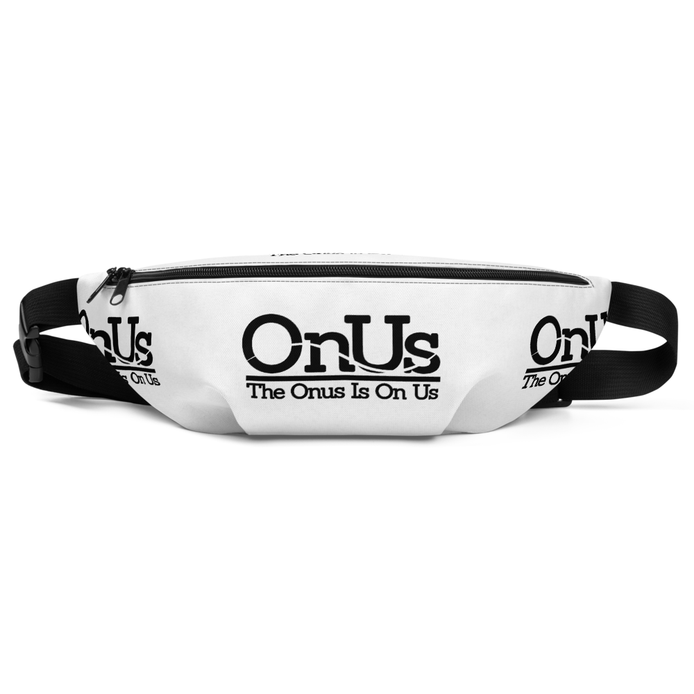 OnUs White Fanny Pack