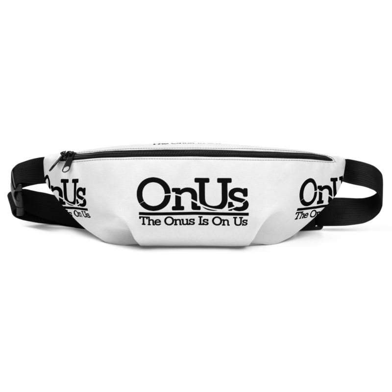 OnUs White Fanny Pack