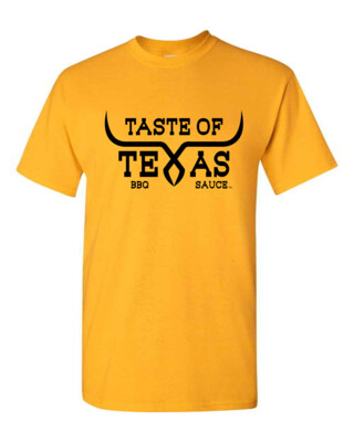 Taste of Texas BBQ Sauce Tee - Gold