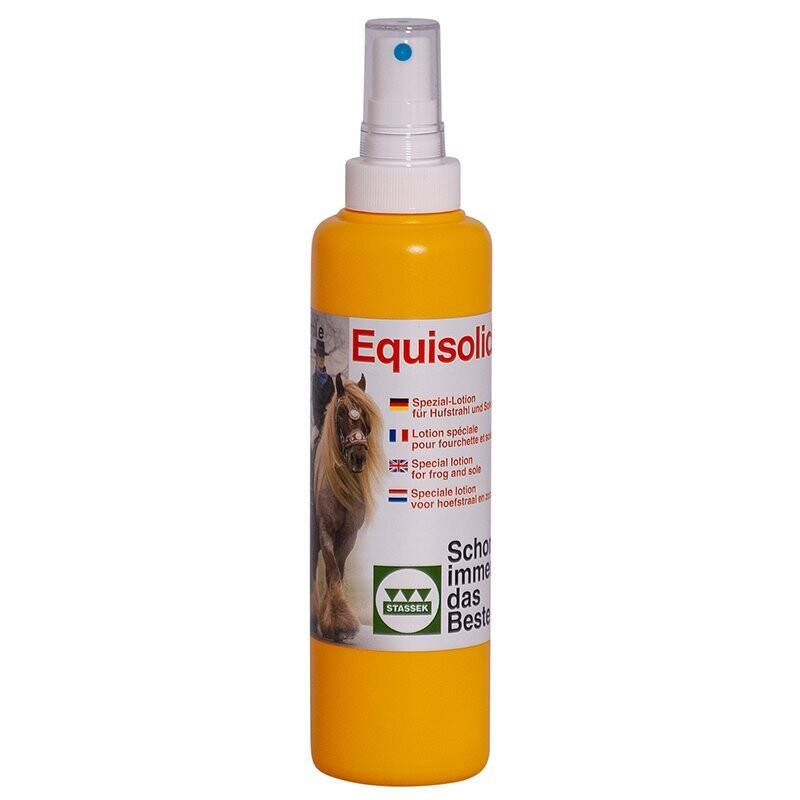 EQUISOLID Spezial-Lotion für Hufstrahl und Sohle, 250ml, Sprüher EQUISOLID Spezial-Lotion für Hufstrahl und Sohle, 250ml, Sprüher