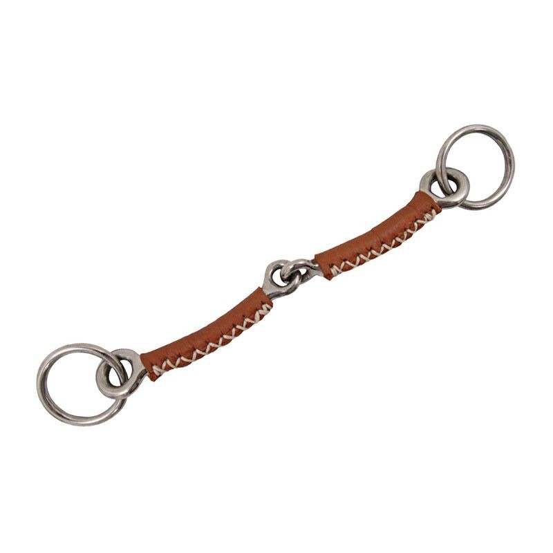Scheckgebiss gebrochen mit Leder Scheckgebiss gebrochen mit Leder