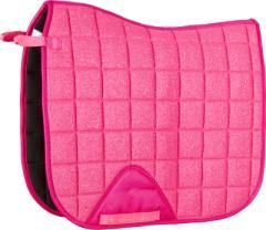 HorseGuard Glitter Schabracke, Größe: 17", Form: Dressur, Farbe: Pink