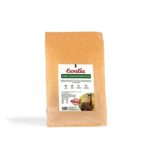 EWALIA Kürbis - Schwarzkümmelsticks für Pferde 1kg
