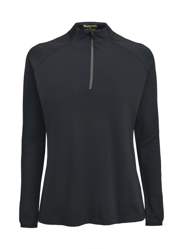 ​Wahlsten Galena Damen Longsleeve – mit ½-Zip, Schwarz