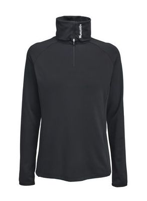Wahlsten Iria Damen Longsleeve – mit High Collar & ½-Zip, Schwarz Wahlsten Iria Damen Longsleeve – mit High Collar & ½-Zip, Schwarz