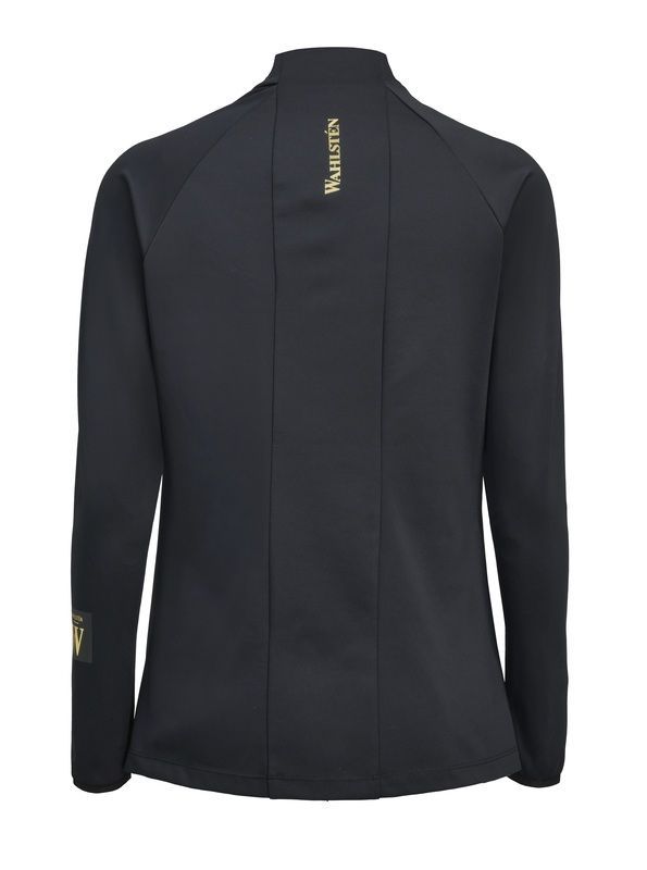 Wahlsten Galena Damen Longsleeve – mit ½-Zip, Schwarz