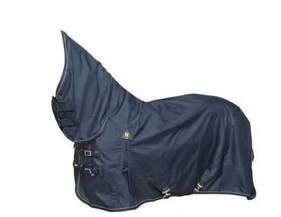 Wahlsten Fulldrop Outdoordecke 600D – Regendecke mit festem Halsteil, Navy (0 g Füllung)