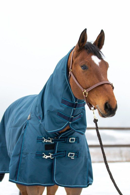 Wahlsten Waterfall Outdoordecke – 1200D, 50 g, mit festem Halsteil, Petrol