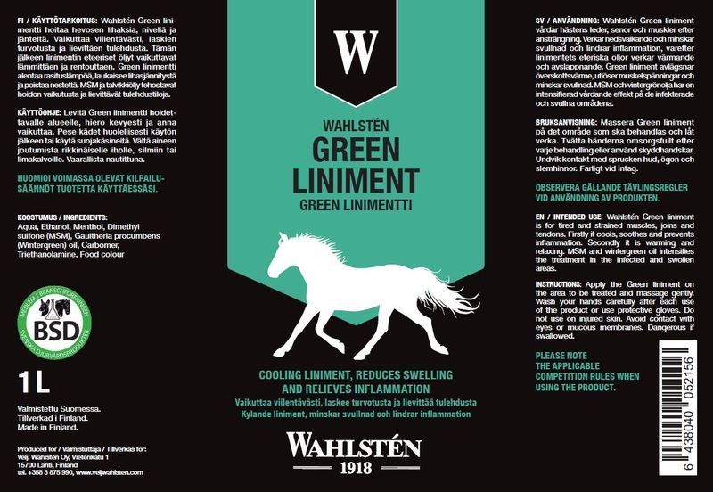 Wahlstén Green Liniment - 1000ml