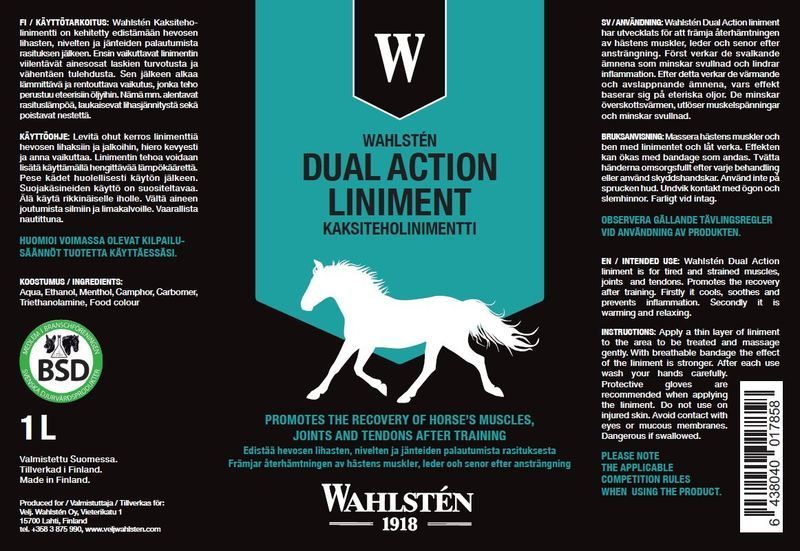 Wahlsten Dual Action Liniment - 1000ml