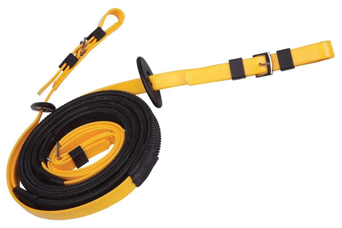 ​Zilco Race & Exercise Zügel – 16 mm, Schwarzer Grip