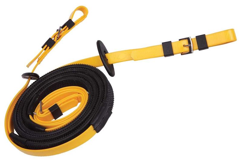 ​Zilco Race & Exercise Zügel – 16 mm, Schwarzer Grip