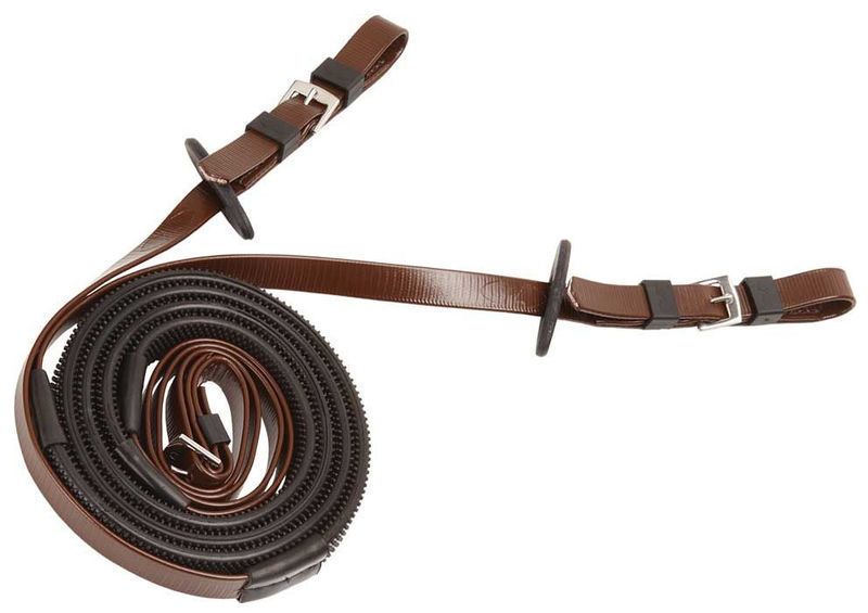 Zilco Race & Exercise Zügel – 16 mm, Schwarzer Grip