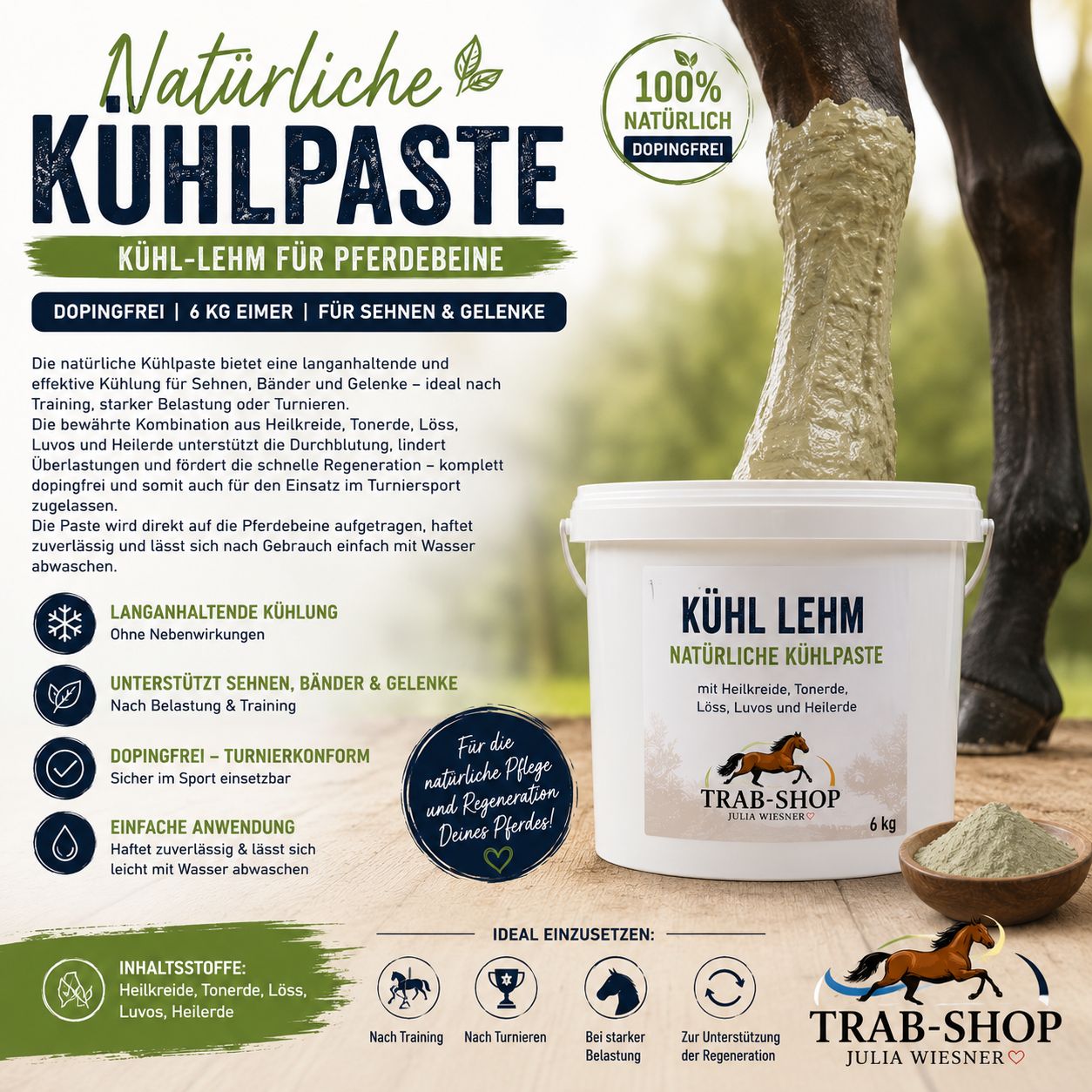 Kühl-Lehm - natürliche Kühlpaste Kühl-Lehm - natürliche Kühlpaste