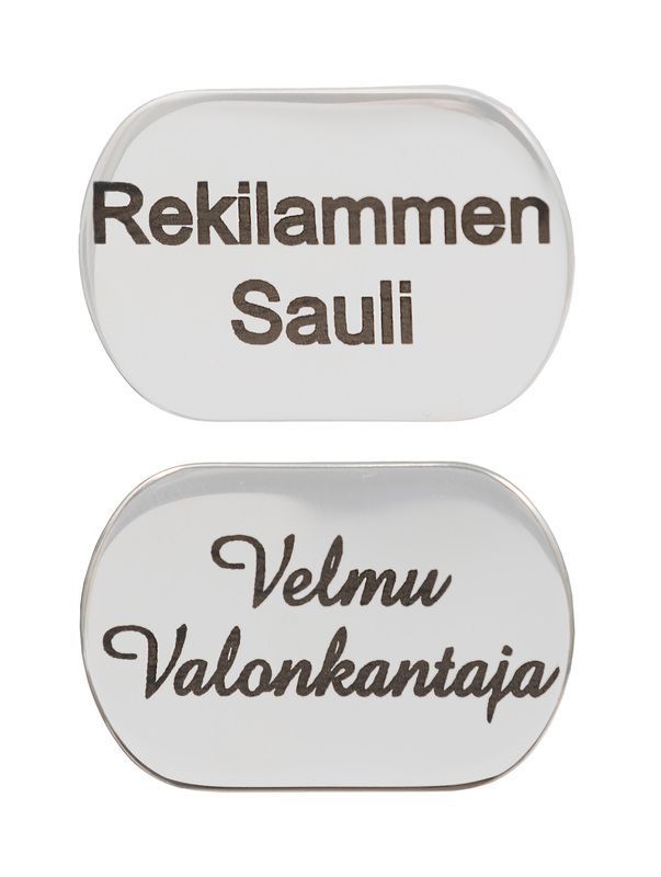 Wahlsten Metall-Rosette mit Name für Stirnriemen