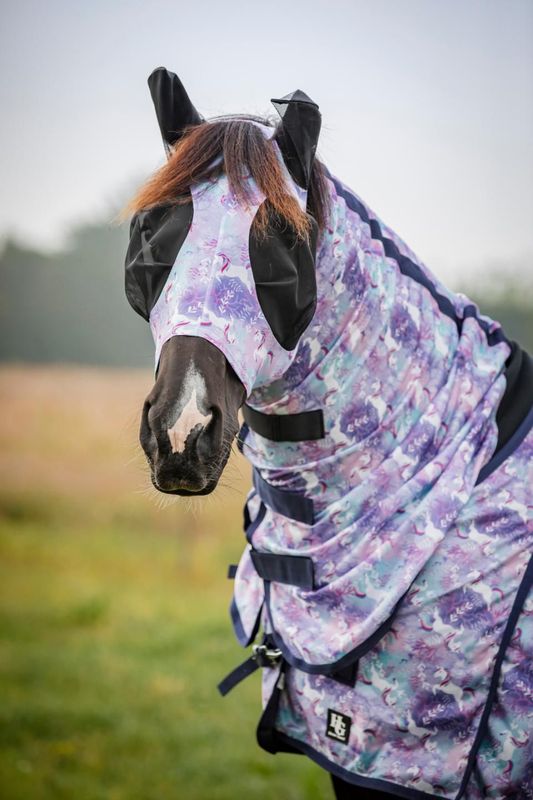​HorseGuard Fliegenmaske mit Print – Lycra