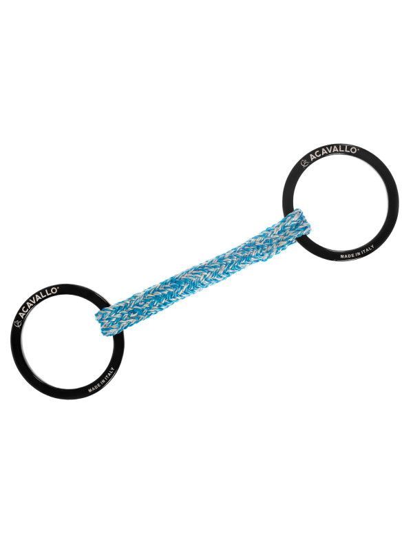 ACAVALLO Jumpe AluPro Gebiss – Schwarz, 135 mm