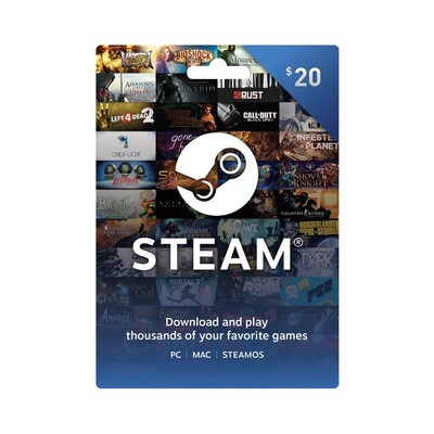 $20 Steam Wallet Card