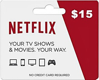 $15 Netflix Gift Card