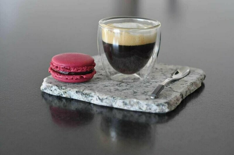 (Lot de 2) Set café en granit du Mont-Blanc