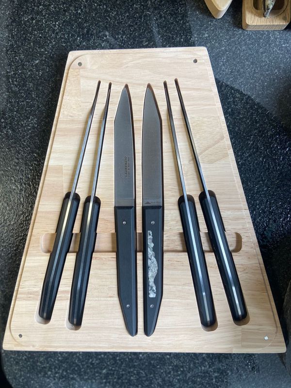 Set de Couteaux d’Exception – Manche en Granit du Mont-Blanc & PaperStone