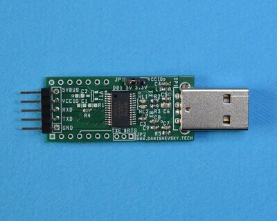 Конвертер USB-UART на микросхеме FT232RL