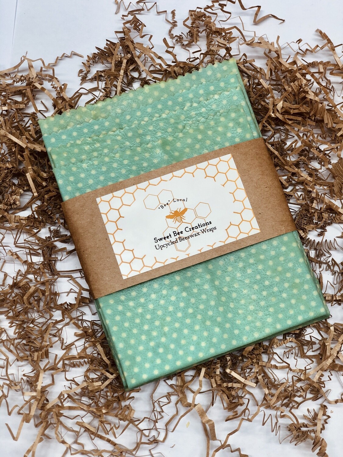 Polka Dot - Set of 4 - Upcycled Fabric