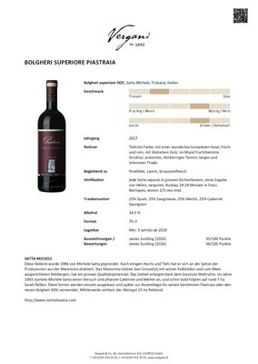 Bolgheri Piastraia