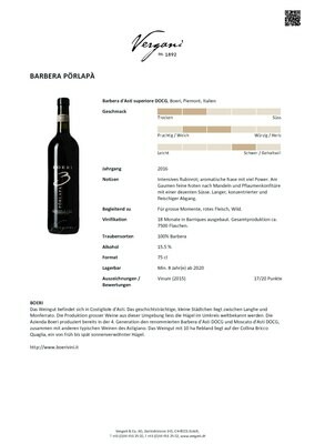 Barbera d'Asti superiore DOCG