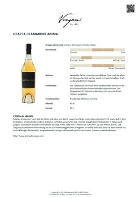 Grappa di Amarone Anima