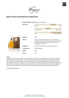 Grappa Paolo Berta