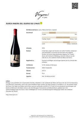 Àurea Ribera del Duero do Lynus