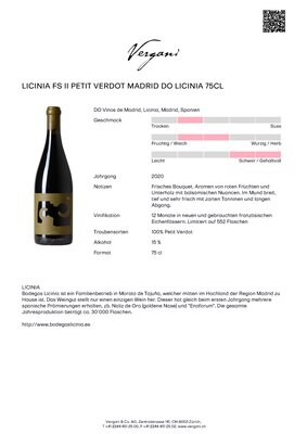 Licinia FS II Petit Verdot Madrid