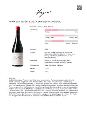 Rioja San Vicente de la Sonsierra Jose Gil