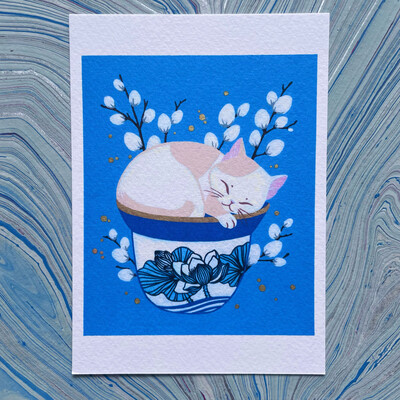 Teacup animals (pick print in options)
