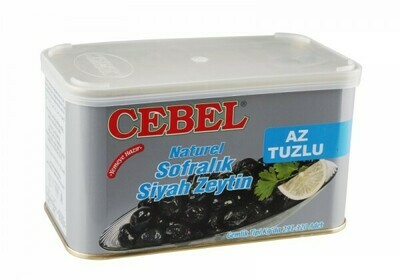 Cebel Naturel Turkish Black Olives canned